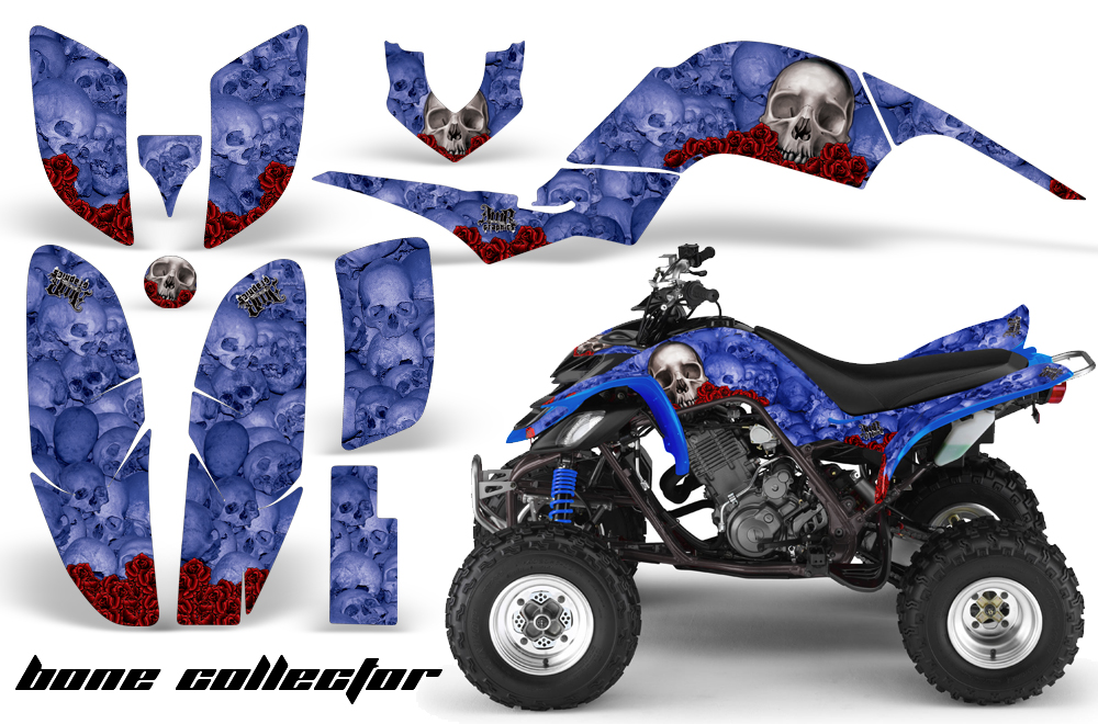 Yamaha Raptor 660 Graphics BoneCollector Blue